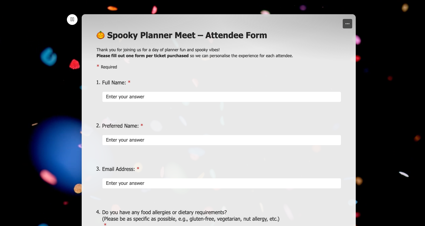 🎃 Spooky Planner Meet: You're In – Let’s Get Planning! 🕸️