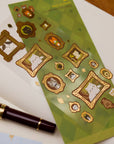 Meowster Piece Gold Foil Sticker Sheet