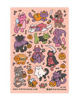 Halloween Costume Kitties Sticker Sheet