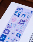 Rabbit and Shooting Stars Washi Sticker Sheet