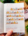 Lil' Coffee Misfits - Diecut Washi Tape