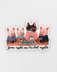 Game Night Vinyl Sticker