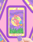 The Witch Tarot Card Vinyl Sticker