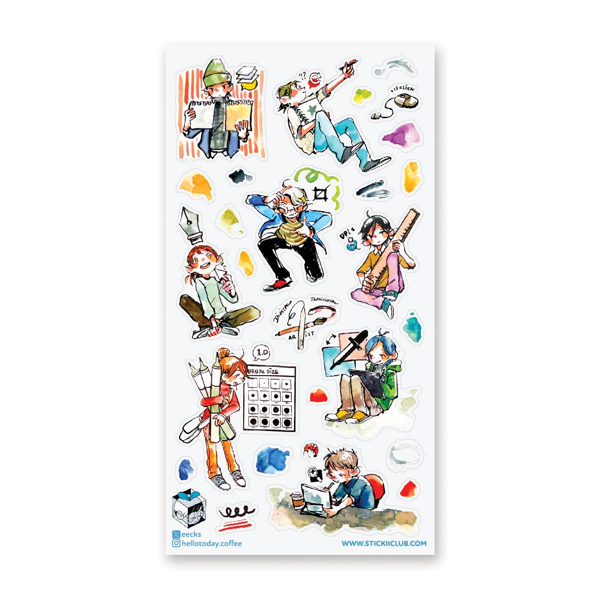 Artist’s Life Sticker Sheet