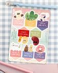 Vegan Food Label Stickers – Kawaii Bag Seals with Puns