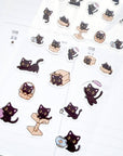 Luna the Black Cat Sticker Sheet