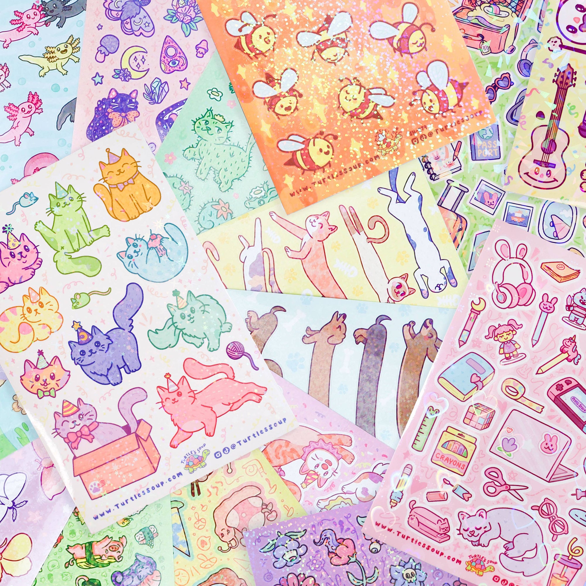Hamster Dance Party Sticker Sheet