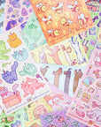 Hamster Dance Party Sticker Sheet