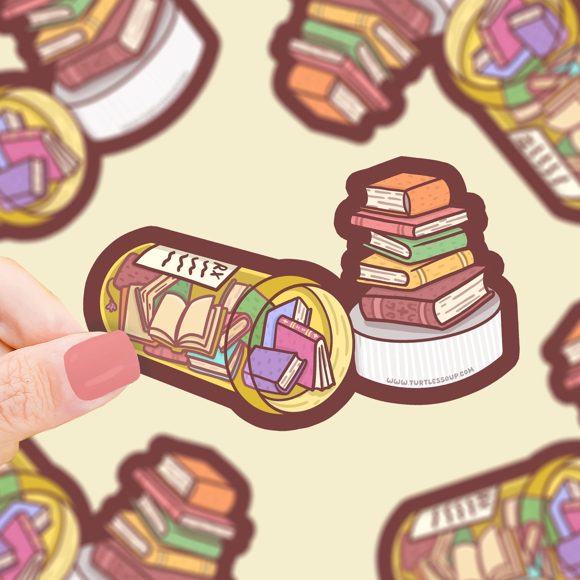Book-scription Bottle Vinyl Sticker