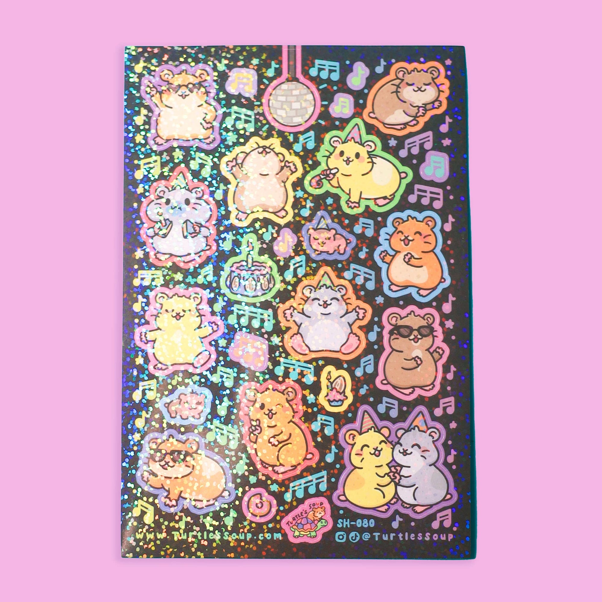 Hamster Dance Party Sticker Sheet
