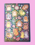 Hamster Dance Party Sticker Sheet