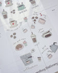 Coffeeholic Washi Sticker Sheet