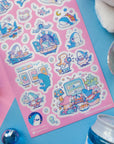 Stellar Sharks Sticker Sheet