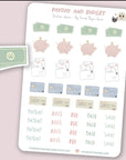 Paws and Paydays Budgeting Sticker Sheet