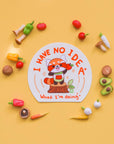 Friendly Red Panda - I Have No Idea Vinyl Sticker