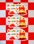 No Idea What I'm Doing Cat Vinyl Sticker