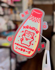 Kewpie Mayonnaise Cat Clear Sticker