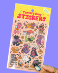 Halloween Costume Kitties Sticker Sheet
