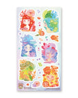 Colorful Coral Girls Sticker Sheet