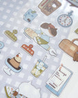 Cafe Journaling PET Sticker Sheet