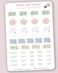 Paws and Paydays Budgeting Sticker Sheet
