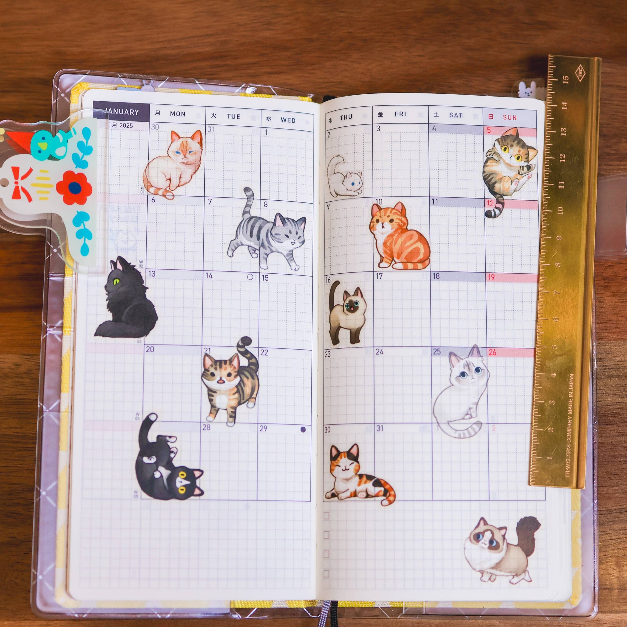 Neighborhood Cats Washi Sticker Sheet