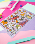 Halloween Costume Puppies Sticker Sheet