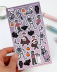 Haunted Manor Creatures Sticker Sheet