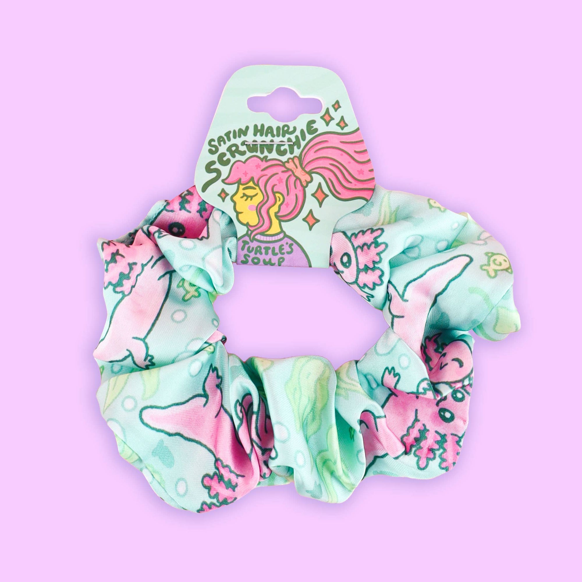 Axolotl Hair Scrunchie