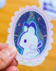 Portrait of a Rabbit vinyl sticker