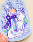 Ink Potion Icy Lavender Holographic Vinyl Sticker