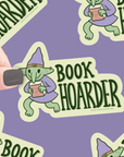 Book Hoarder Goblin Vinyl Sticker
