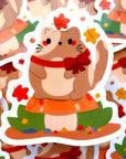 Autumn Kitty Chubbs Vinyl Sticker