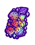 Holographic Dice Vinyl Sticker