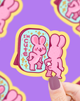 I’m Cute Bunny Vinyl Sticker