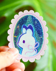 Portrait of a Rabbit vinyl sticker