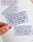Grateful for the Little Things Vinyl Sticker