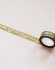 Jackalope's Garden (Mustard Green) washi tape