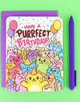 Have A Purrfect Birthday Cat Card
