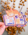 Kitten's Journal Vinyl Sticker