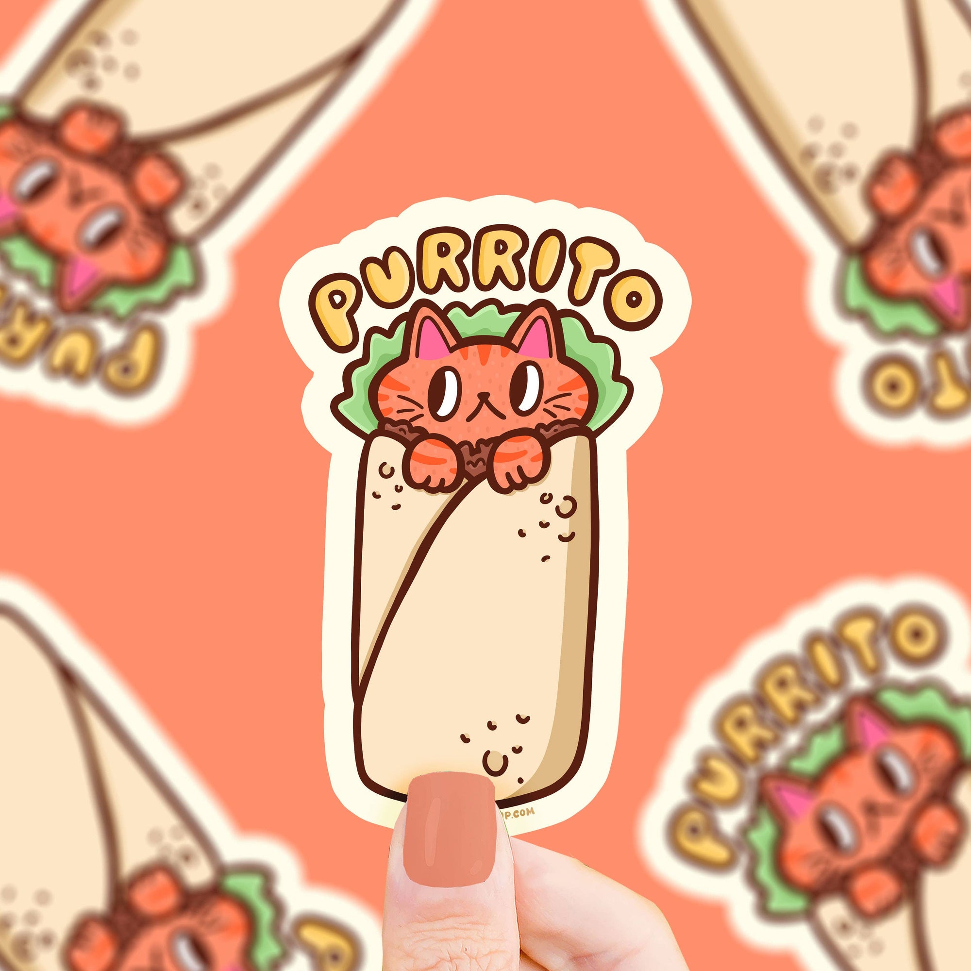 Purrito Vinyl Sticker