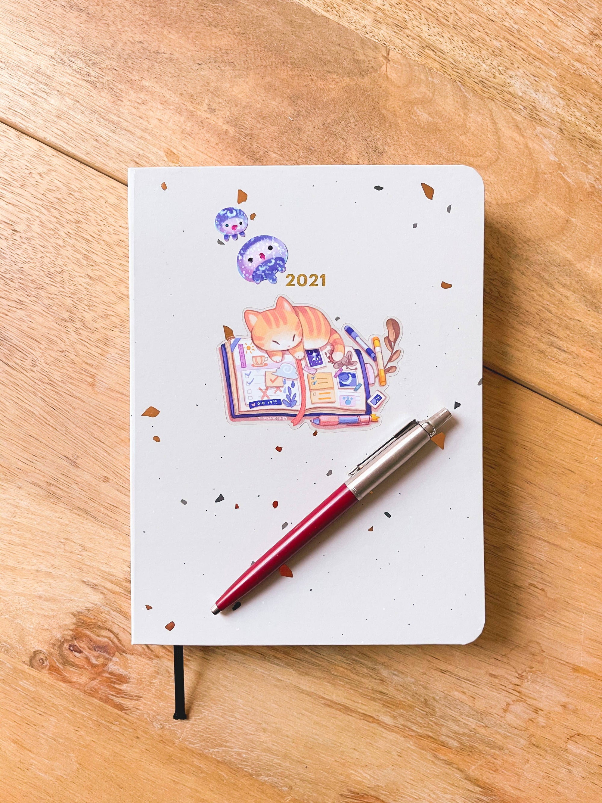 Kitten's Journal Vinyl Sticker