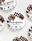 Folk Quilts Neutral Quilt Star Washi Tape