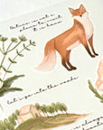 Woodland Treasures Rub-On Sticker Sheet