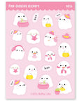 Pink Ghosties Holographic Sticker Sheet