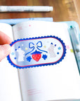 Transparent Strawberry Bunnies Vinyl Sticker