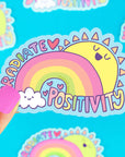 Radiate Positivity Rainbow Vinyl Sticker