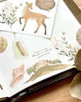 Woodland Treasures Rub-On Sticker Sheet
