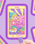 The Gamer Tarot Card Vinyl Sticker