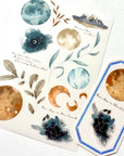 Aim for the Moon Rub-On Sticker Sheet